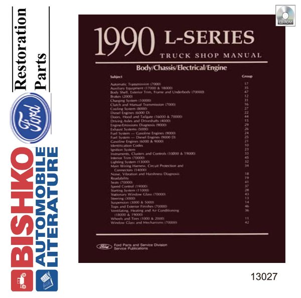1990 Ford Truck L-Series, Heavy Duty Factory Shop Service Manual