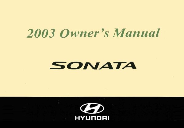 2003 Hyundai Sonata Owner's Manual