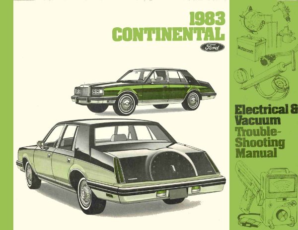 1983 Lincoln Continental Wiring Diagrams Manual