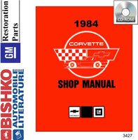 1984 CHEVROLET CORVETTE Body, Chassis & Electrical Service Manual sample image