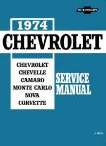 1974 Chevrolet NO VEGA - CHASSIS Factory Shop Service Manual