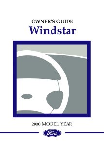 2000 Ford Windstar Owner's Manual