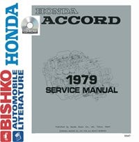 1979 HONDA ACCORD Body, Chassis & Electrical Service Manual