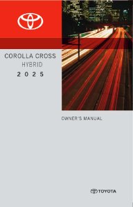 2025 Toyota Corolla Cross Hybrid Owner's Manual