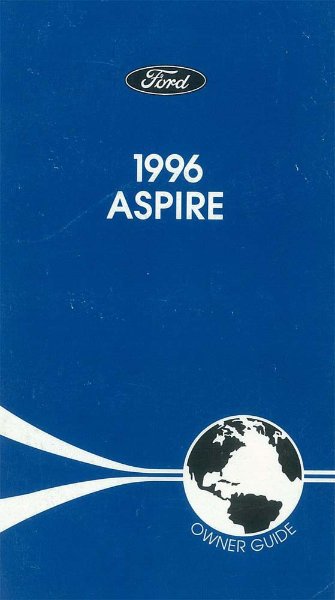 1996 Ford Aspire Owner's Manual