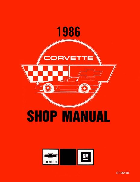 1986 Chevrolet Corvette Factory Shop Service Manual