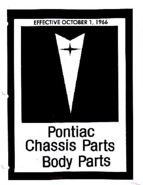 1960–1966 Pontiac All Models Parts Book