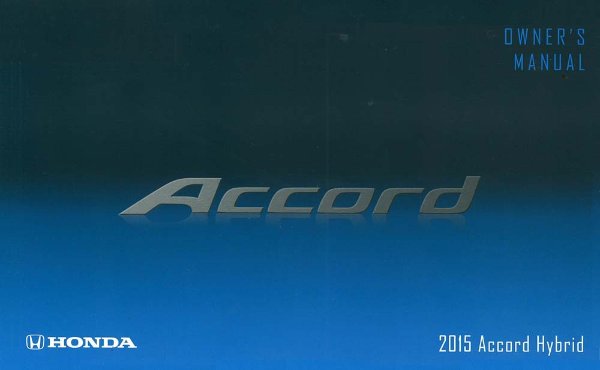 2015 Honda Accord Hybrid Owner's Manual