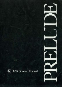 1997 Honda Prelude Factory Shop Service Manual