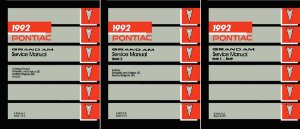 1992 Pontiac Grand Am Factory Shop Service Manual