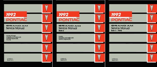 1992 Pontiac Grand Am Factory Shop Service Manual