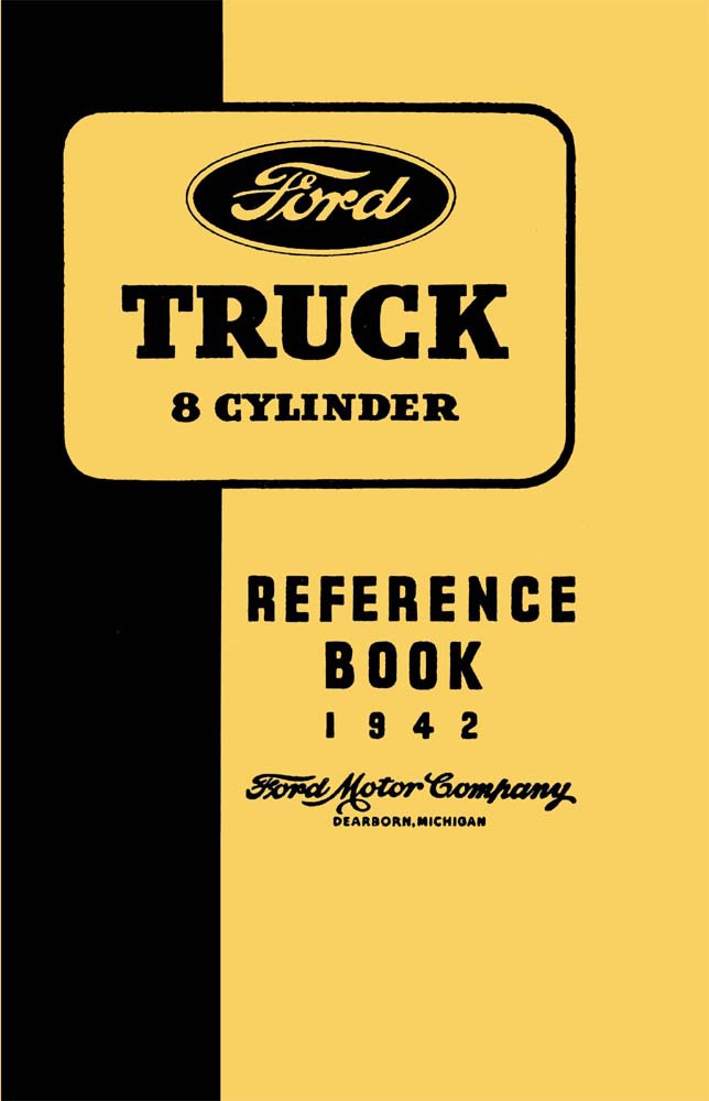 1942 Ford Truck Owners Manual User Guide