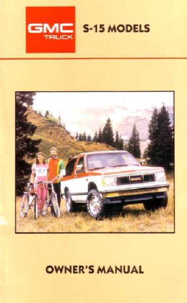 1987 GMC S-15 Jimmy & Pickup Owner's Manual