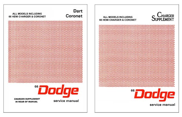 1966 Dodge Charger, Coronet, Dart Factory Shop Service Manual