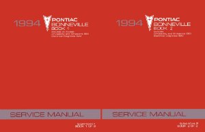 1994 Pontiac Bonneville Factory Shop Service Manual