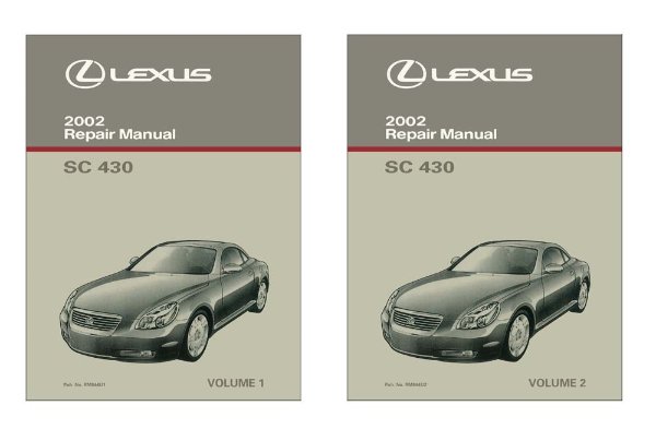 2002 Lexus SC 430 Factory Shop Service Manual