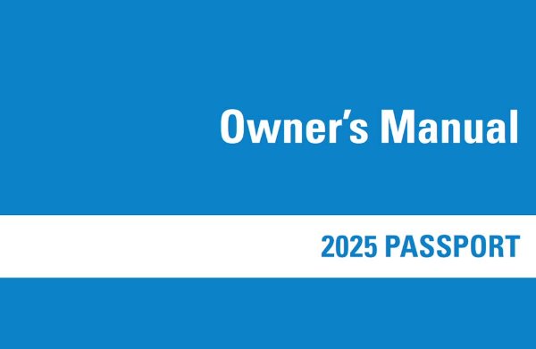 2025 Honda Passport Owners Manual User Guide