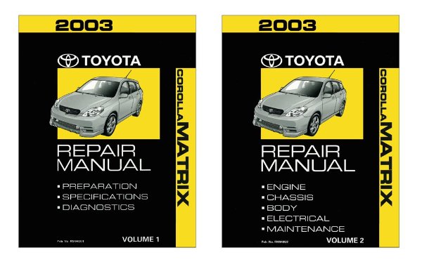 2003 Toyota Corolla, Matrix Factory Shop Service Manual