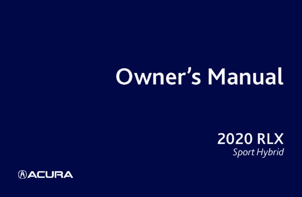 2020 Acura RLX SPORT HYBRID Owner's Manual