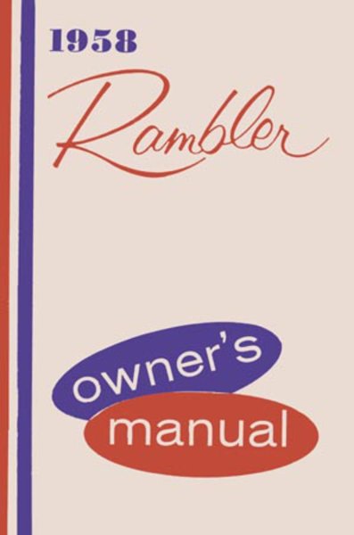 1958 AMC Rambler Owner's Manual