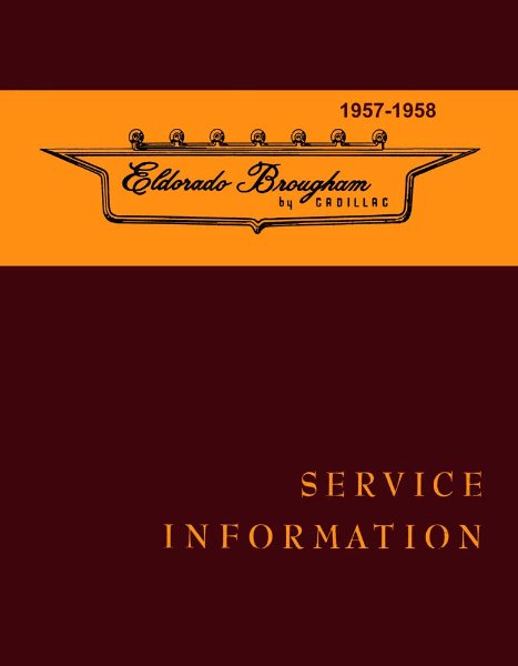 1957–1958 Cadillac Eldorado Brougham Factory Shop Service Manual