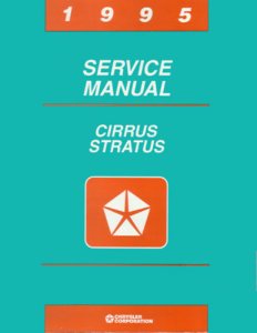 1995 Chrysler Cirrus, Stratus Factory Shop Service Manual