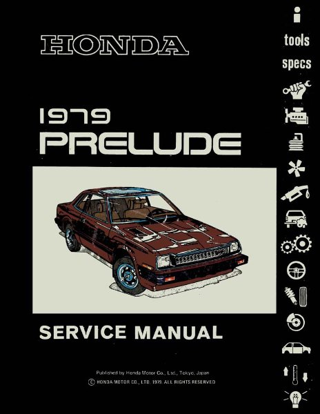 1979 Honda Prelude Factory Shop Service Manual