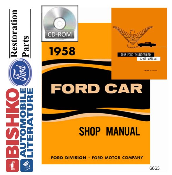 1958 Ford Car Shop Service Repair Manual PDF