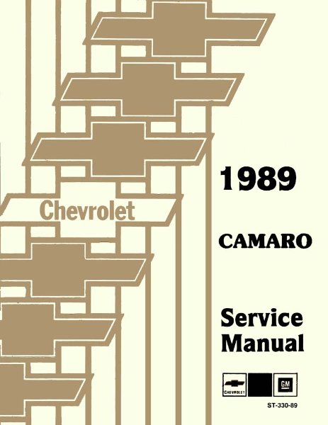 1989 Chevrolet Camaro Factory Shop Service Manual