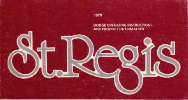 1979 Dodge St. Regis Owner's Manual