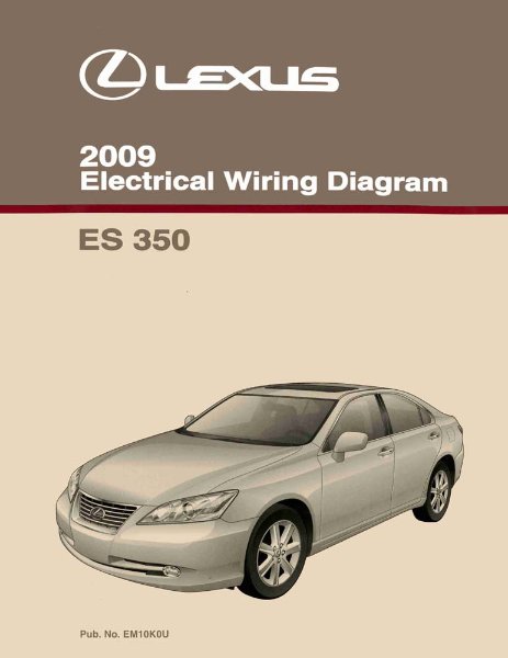2009 Lexus ES 350 Wiring Diagrams Manual