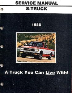 1986 GMC S-15 Truck Jimmy Shop Service Repair Manual