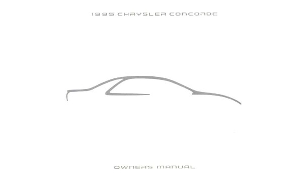 1995 Chrysler Concorde Owner's Manual
