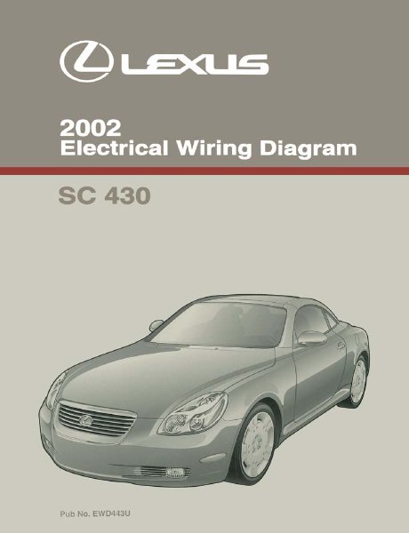 2002 Lexus SC 430 Wiring Diagrams Manual