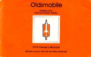 1978 Oldsmobile Cutlass, Cutlass Cruiser Owner's Manual