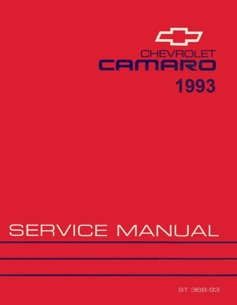 1993 Chevrolet Camaro Factory Shop Service Manual