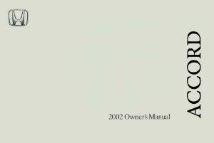 2002 Honda Accord Coupe Owners Manual User Guide