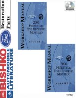 2006 Ford Truck Freestyle, Five Hundred, Montego Factory Shop Service Manual sample image