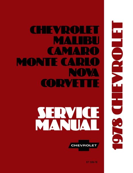 1978 Chevrolet Camaro, Caprice, Corvette, El Camino, Impala