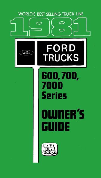 1981 Ford Medium Duty Truck Owner's Manual