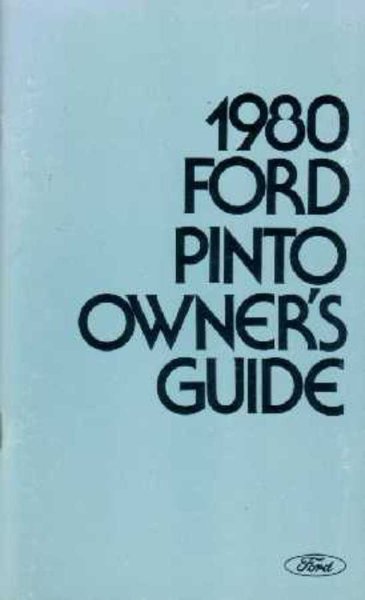 1980 Ford Pinto Owner's Manual