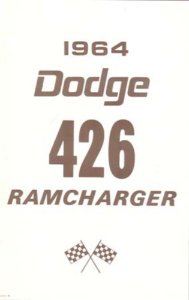 1964 Dodge 426 Ramcharger Owner's Manual