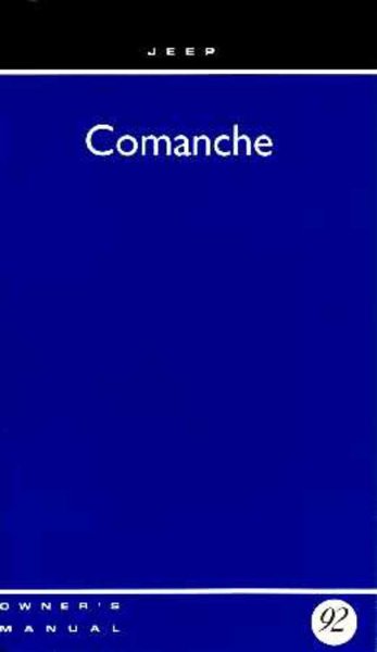 1992 Jeep Comanche Owner's Manual