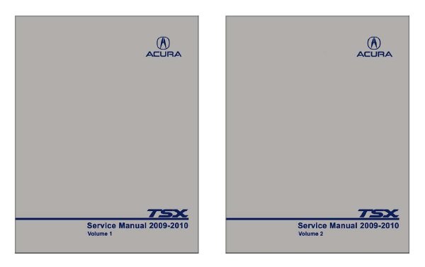 2009–2010 Acura TSX Factory Shop Service Manual