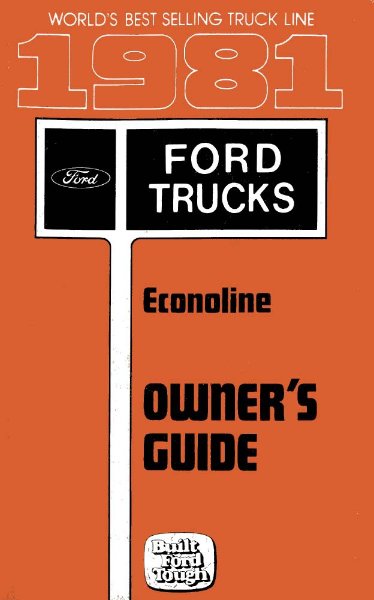 1981 Ford Econoline Owner's Manual