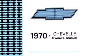 1970 Chevrolet Chevelle Owner's Manual