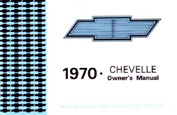1970 Chevrolet Chevelle Owner's Manual