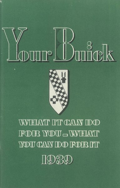1939 Buick All Models Owner's Manual