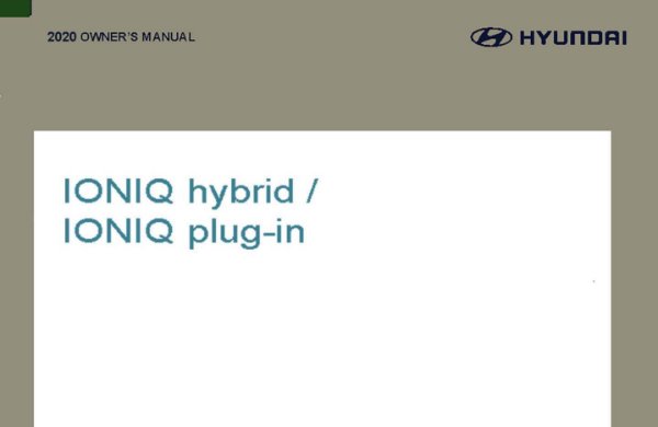 2020 Hyundai IONIQ HEV Owner's Manual
