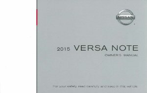 2015 Nissan Versa Note Owner's Manual